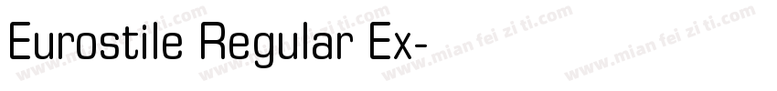 Eurostile Regular Ex字体转换